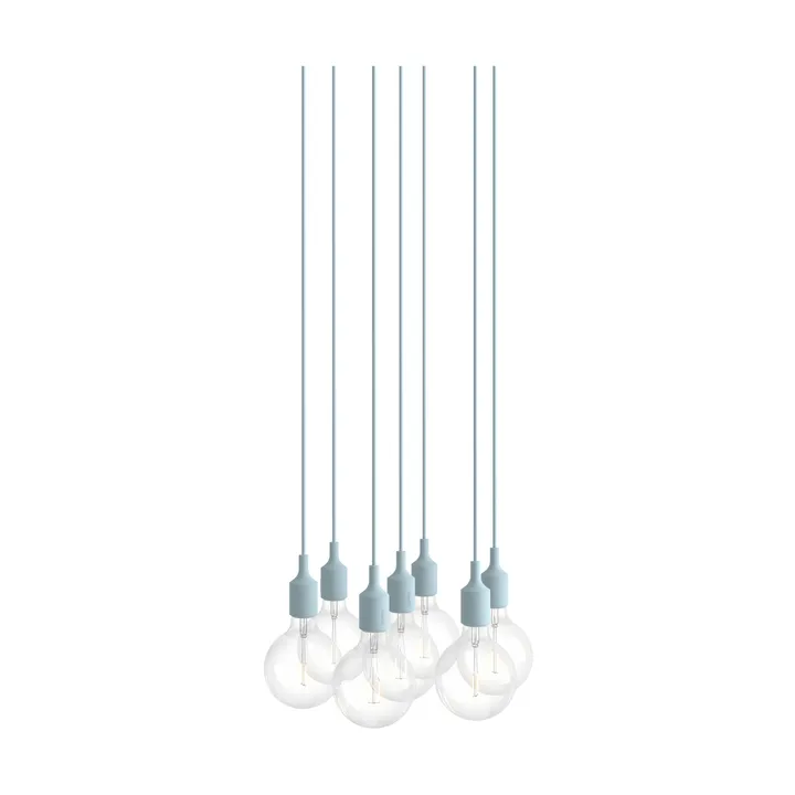 E27 Pendant Cluster 7 lámpara colgante - Azul claro - Muuto