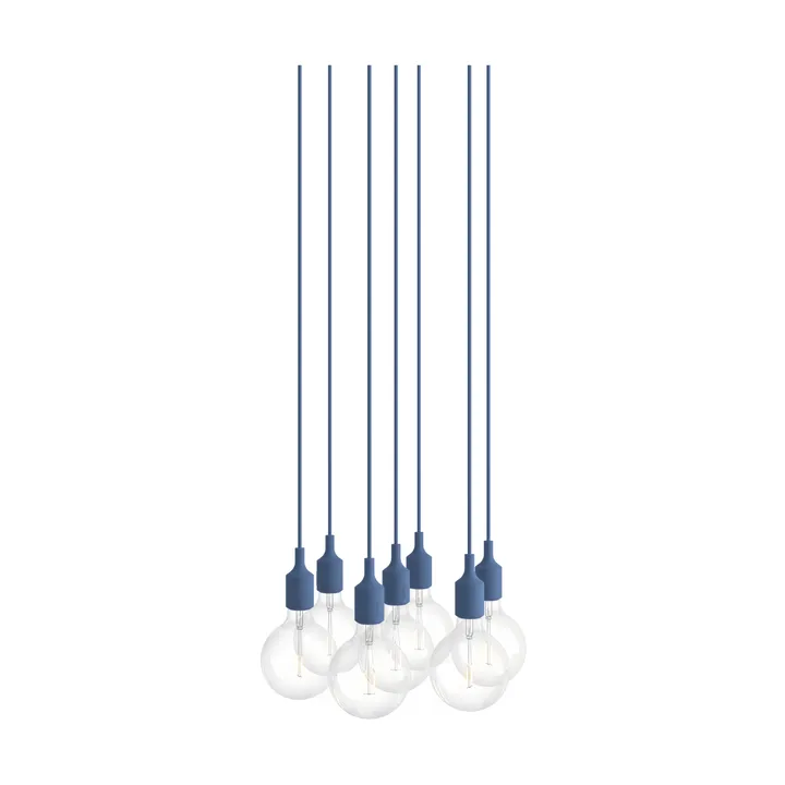 E27 Pendant Cluster 7 lámpara colgante - Azul pálido - Muuto