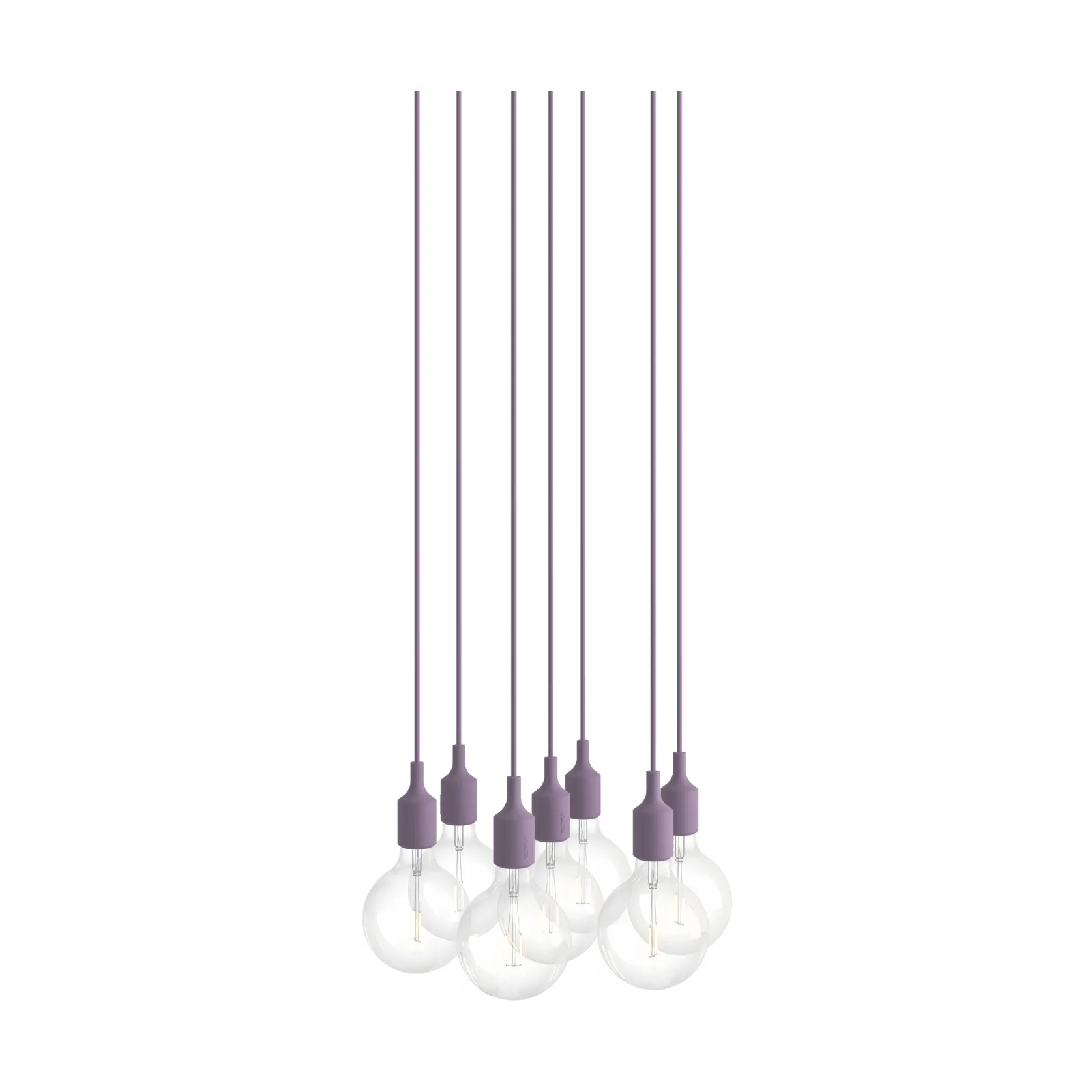 E27 Pendant Cluster 7 lámpara colgante, Dusty lilac Muuto