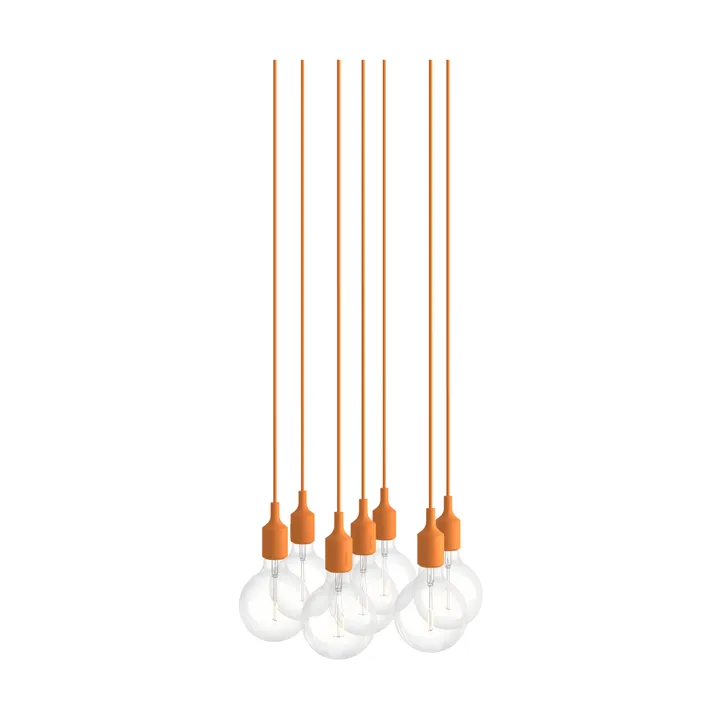 E27 Pendant Cluster 7 lámpara colgante - Naranja claro - Muuto