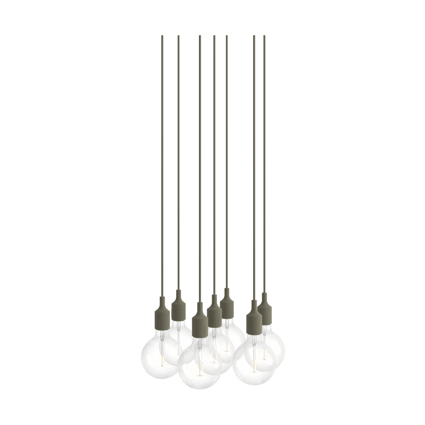 E27 Pendant Cluster 7 lámpara colgante, Oliva Muuto