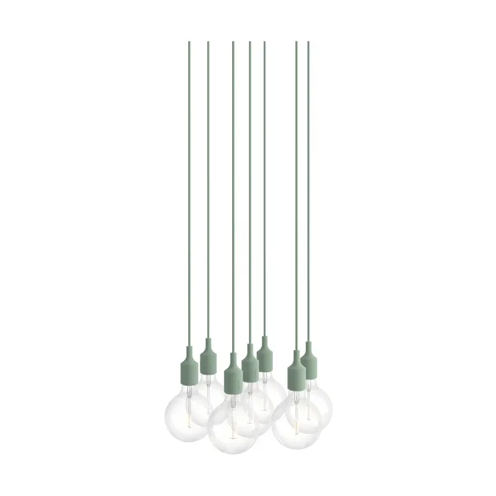 E27 Pendant Cluster 7 lámpara colgante - Verde claro - Muuto