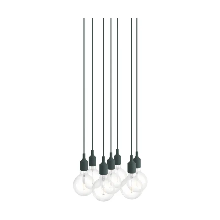 E27 Pendant Cluster 7 lámpara colgante - Verde oscuro - Muuto