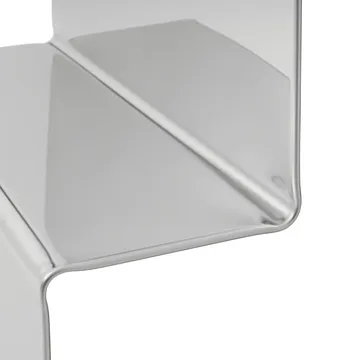 Espejo de pared Pleat  - Acero pulido, 227×57 cm - Muuto