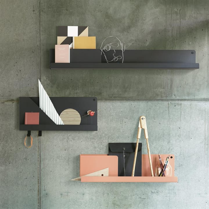 Estantería Folded, pequeña, negro Muuto