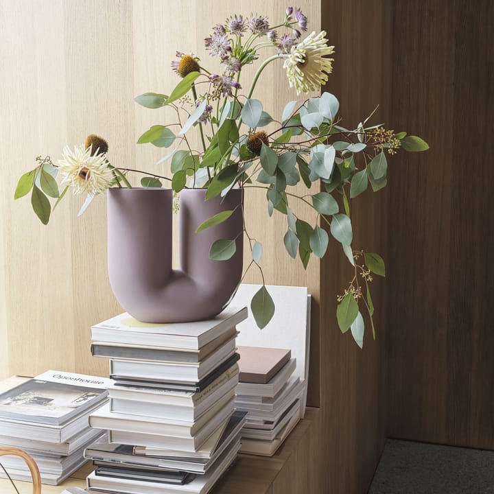 Florero Kink 26 cm, Dusty lilac Muuto
