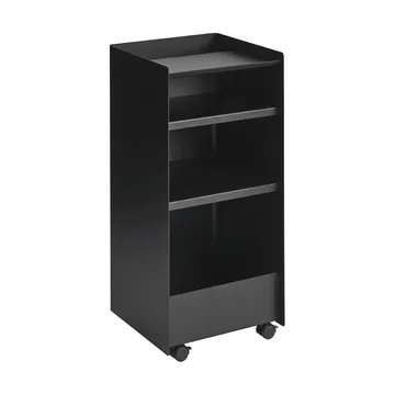 Folded Trolley carrito abierto - Black, 37,4x38,7x37,2 cm - Muuto