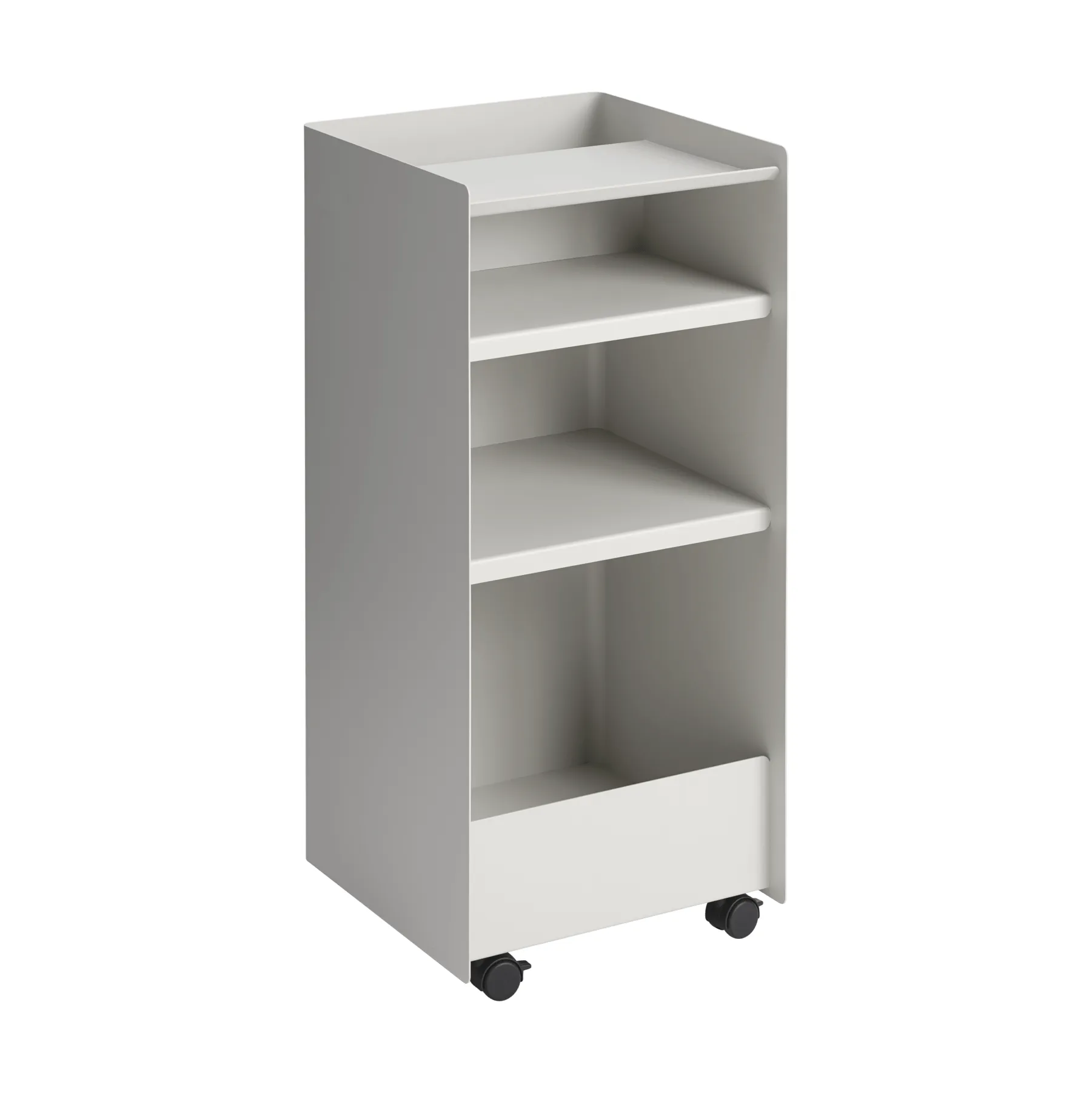 Folded Trolley carrito abierto, Gris, 37,4x38,7x37,2 cm Muuto