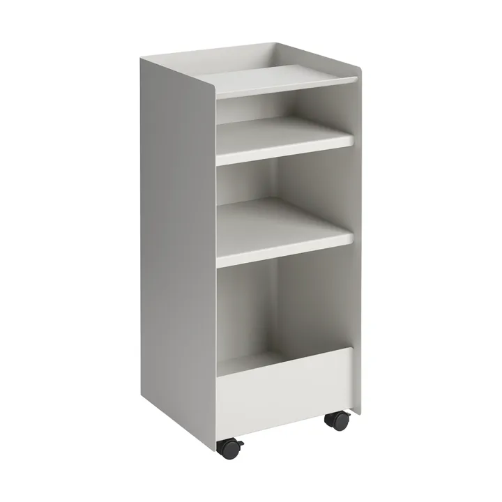 Folded Trolley carrito abierto - Gris, 37,4x38,7x37,2 cm - Muuto