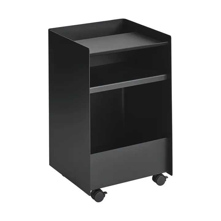 Folded Trolley carrito abierto - Negro, 37,4x61,5x37,2 cm - Muuto
