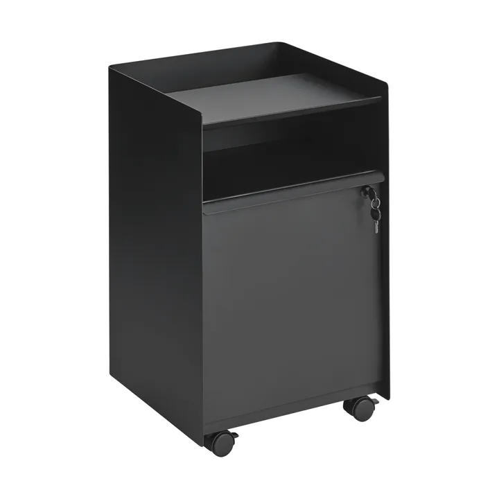 Folded Trolley carrito con armario - Black - Muuto