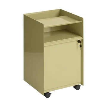 Folded Trolley carrito con armario - Dark beige green - Muuto
