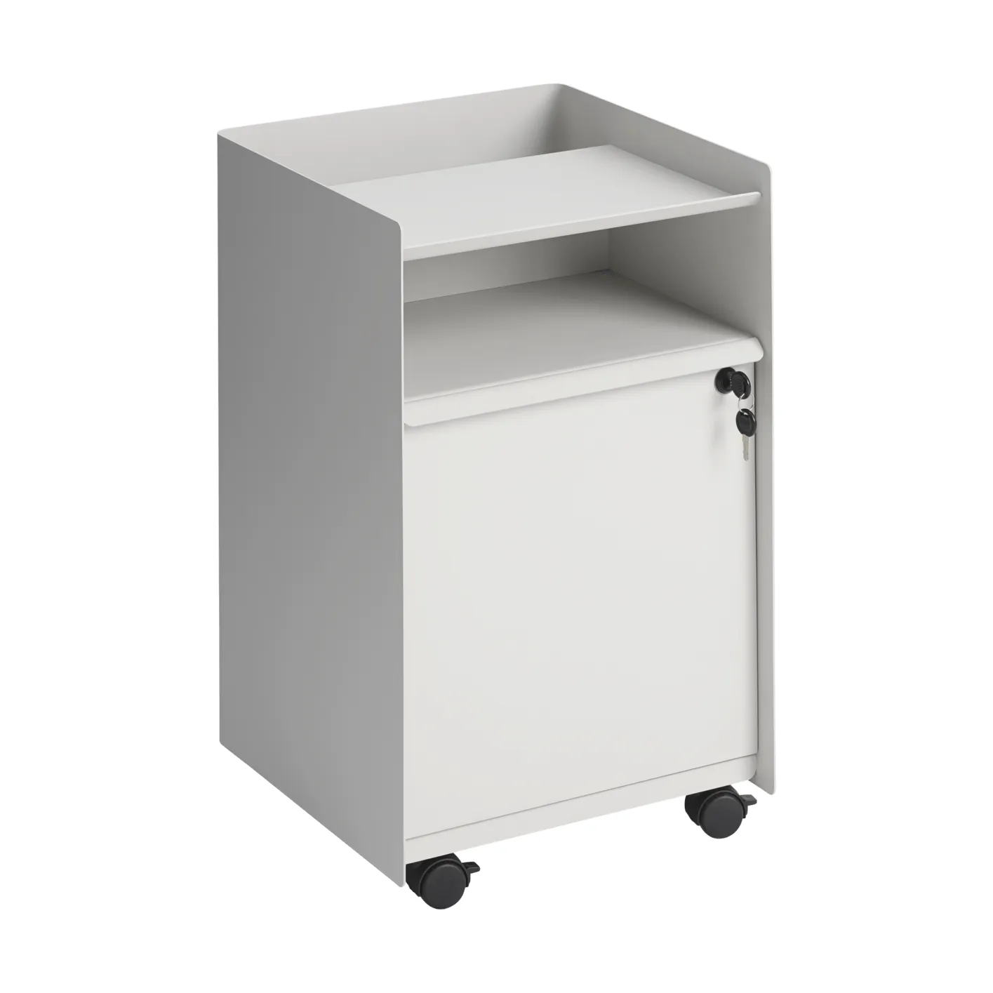 Folded Trolley carrito con armario, Grey Muuto