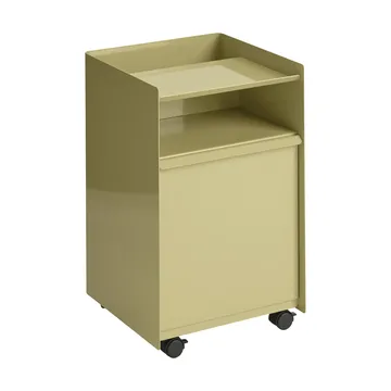 Folded Trolley carrito con cajón - Dark beige green - Muuto