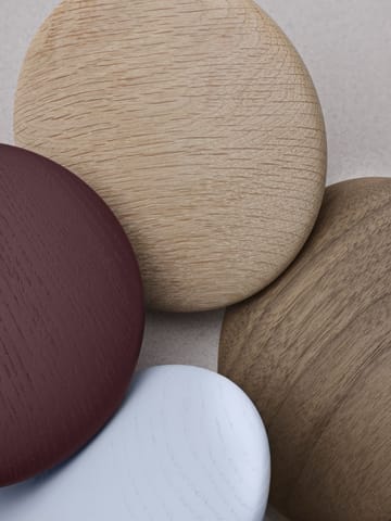 Gancho Dots wood dark stained brown - Ø6,5 cm - Muuto