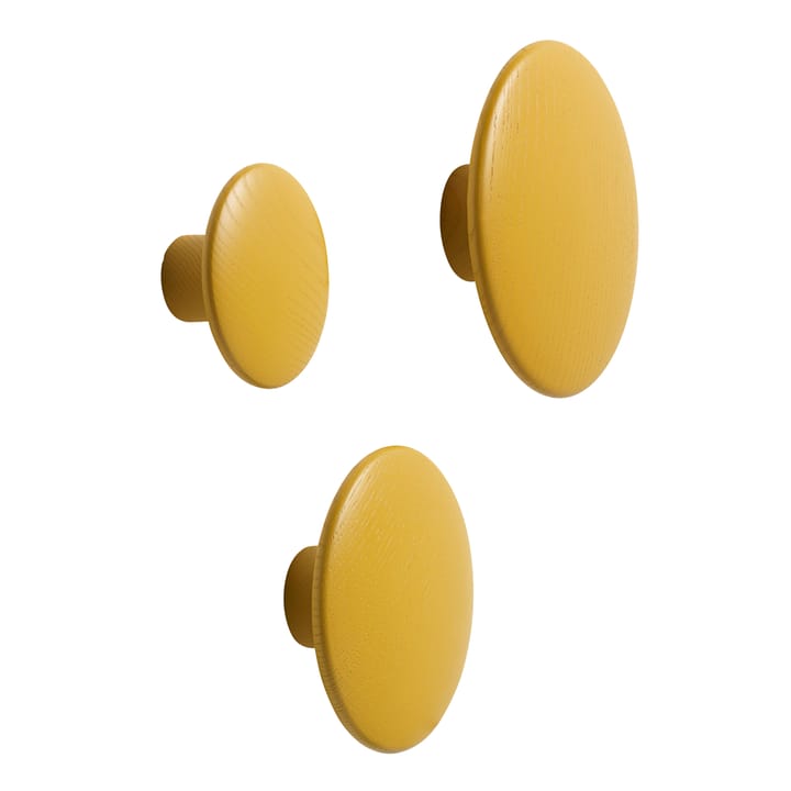 Gancho The Dots, mostaza, mediano Muuto
