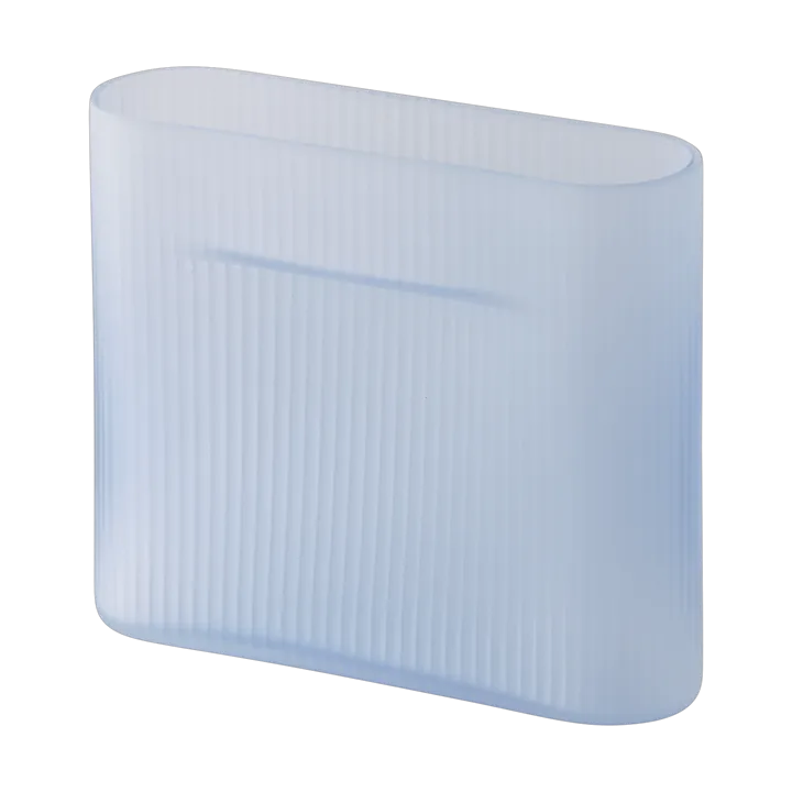 Jarrón de vidrio esmerilado Ridge 16,5 cm - Light blue - Muuto