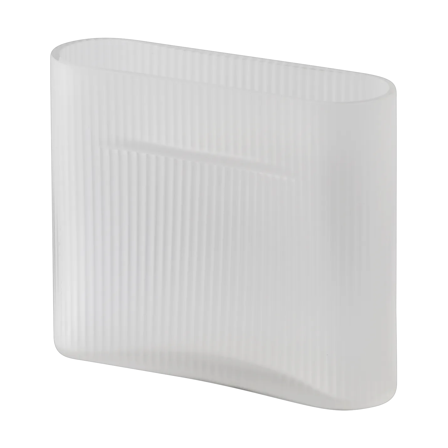 Jarrón de vidrio esmerilado Ridge 16,5 cm, White Muuto