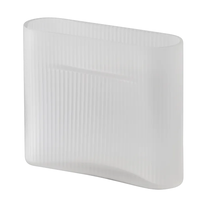 Jarrón de vidrio esmerilado Ridge 16,5 cm - White - Muuto
