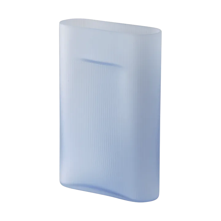 Jarrón de vidrio esmerilado Ridge 35 cm - Light blue - Muuto