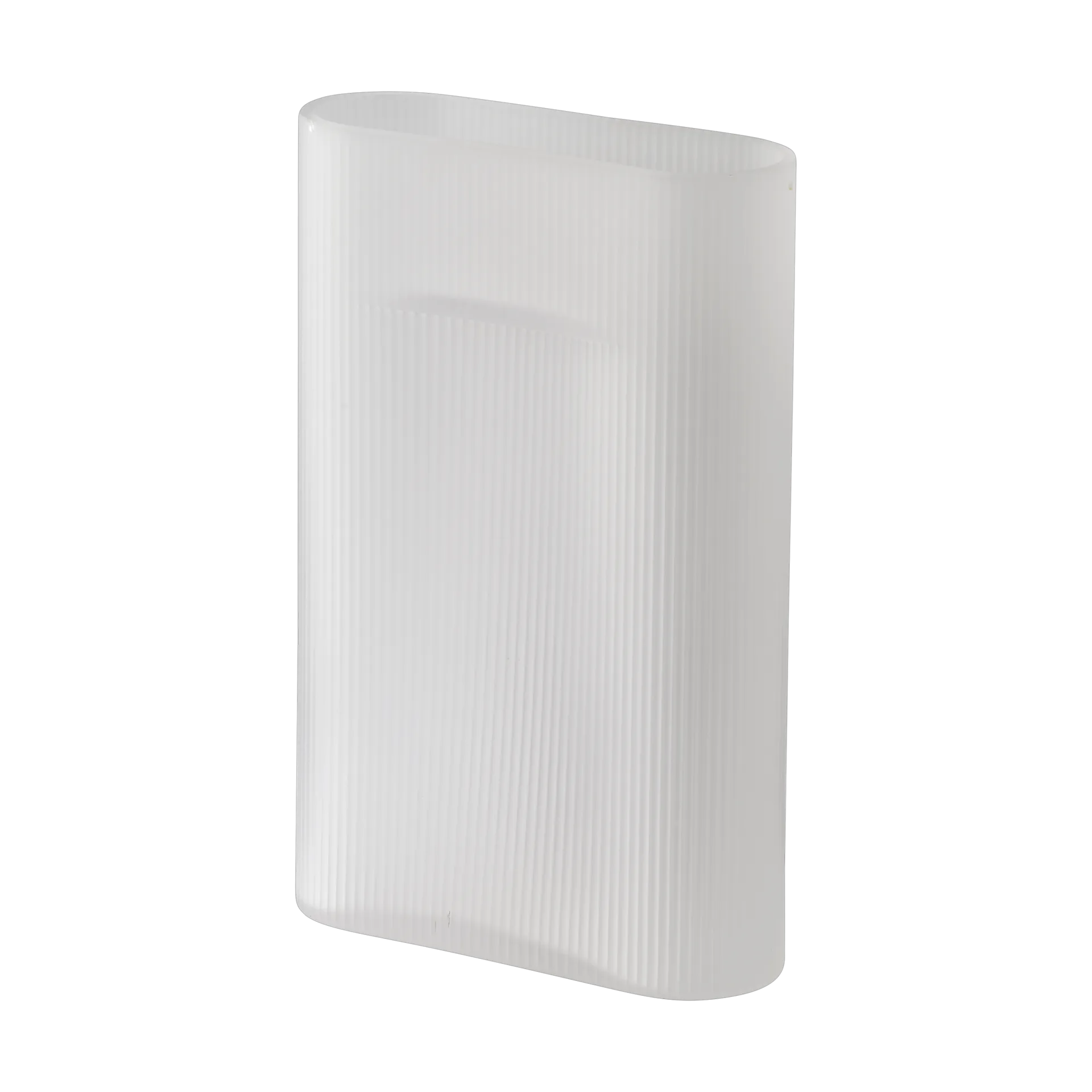 Jarrón de vidrio esmerilado Ridge 35 cm, White Muuto