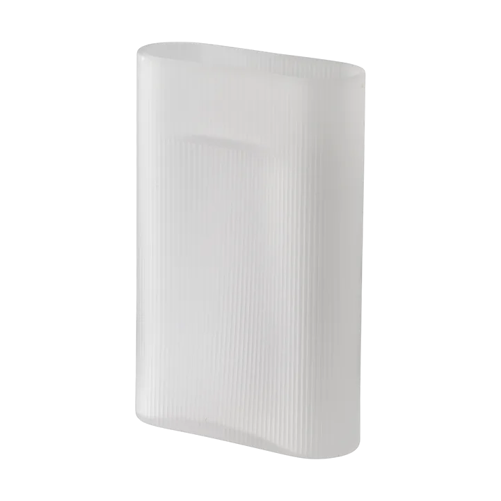 Jarrón de vidrio esmerilado Ridge 35 cm - White - Muuto