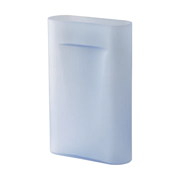 Jarrón de vidrio esmerilado Ridge 48,5 cm - Light blue - Muuto