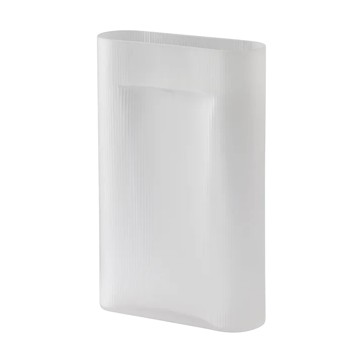 Jarrón de vidrio esmerilado Ridge 48,5 cm - White - Muuto