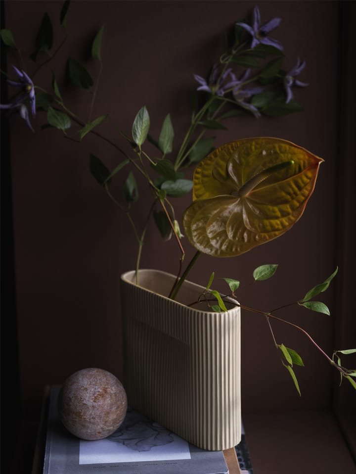 Jarrón Ridge 16,5 cm, Beige Muuto