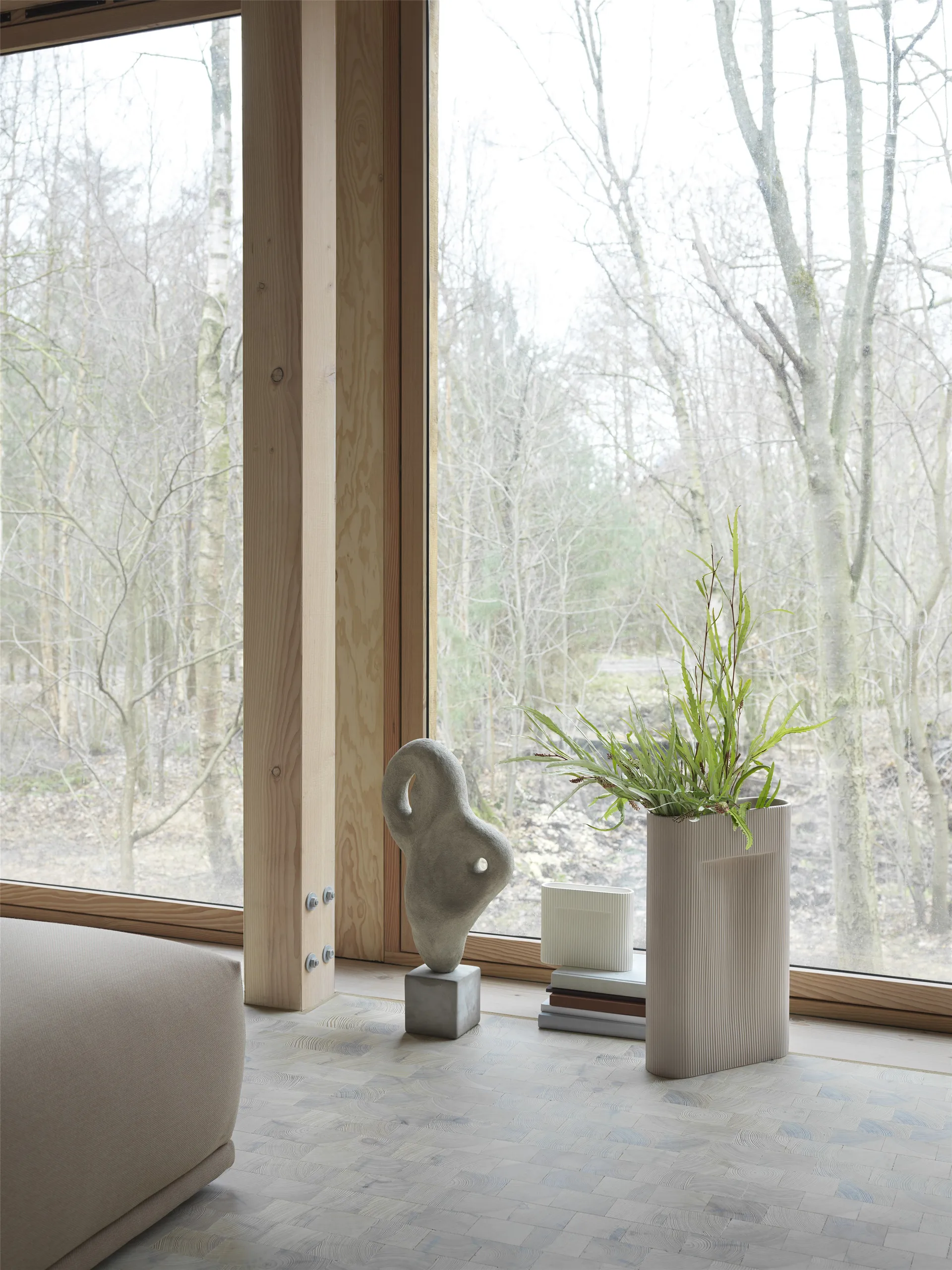 Jarrón Ridge 48,5 cm, Beige Muuto