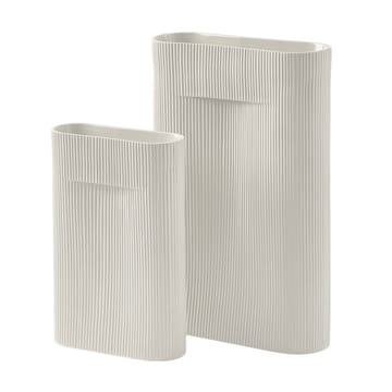 Jarrón Ridge 48,5 cm - Off white - Muuto
