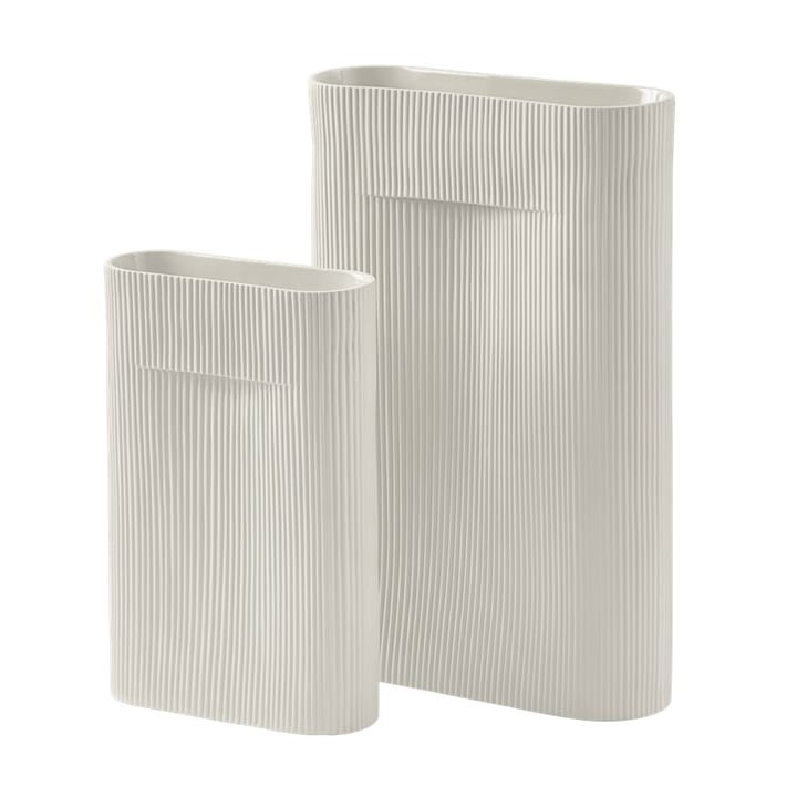 Jarrón Ridge 48,5 cm, Off white Muuto