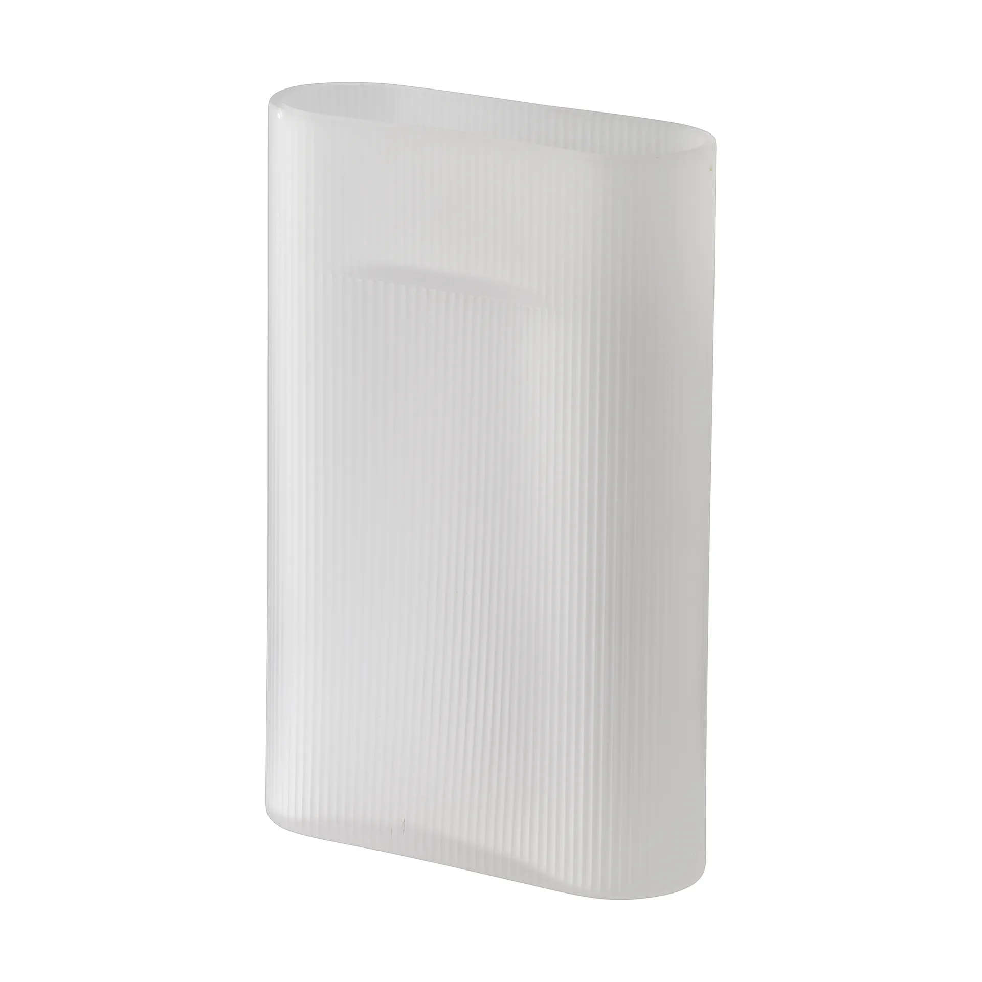 Jarrón Ridge vidrio escarchado 35 cm, White Muuto