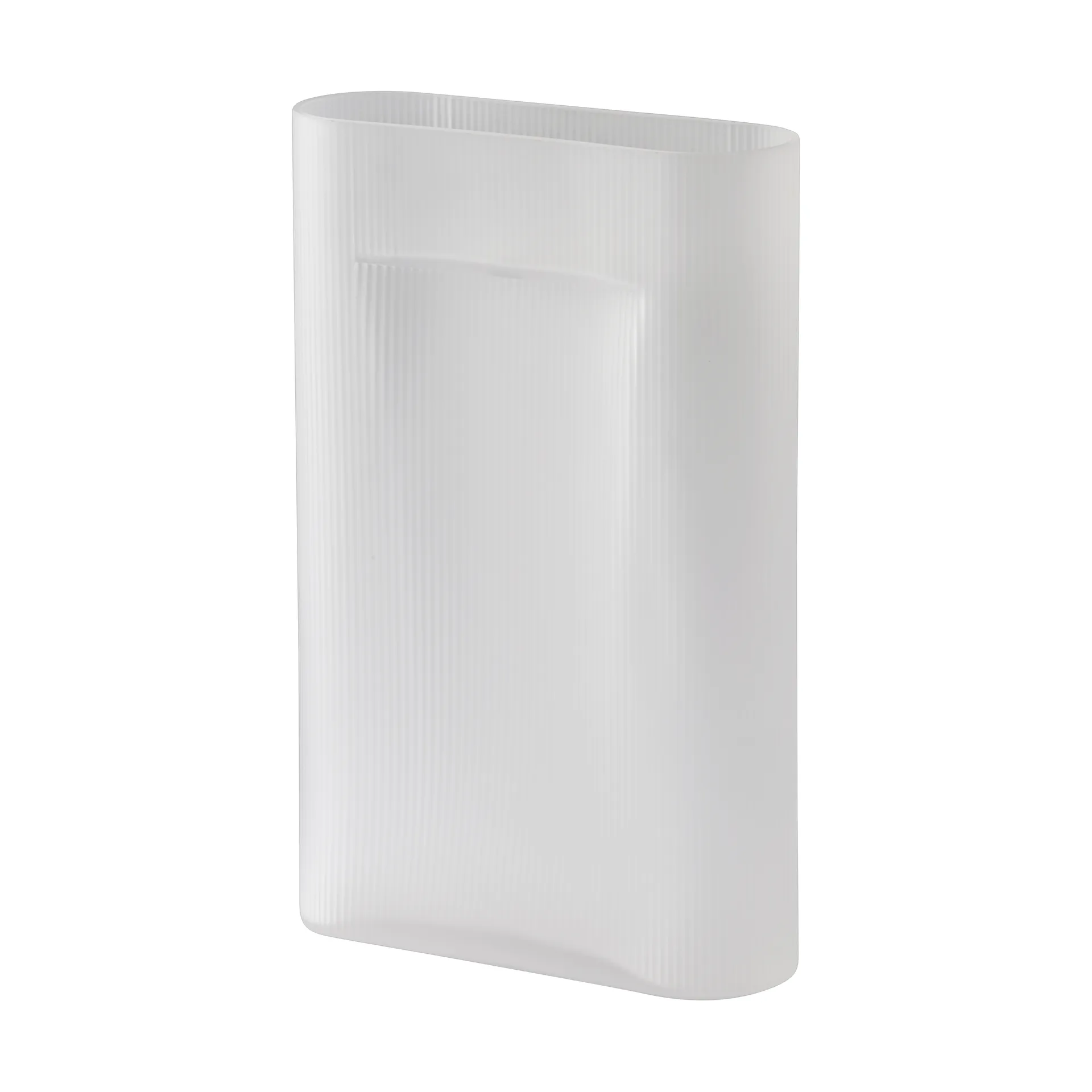 Jarrón Ridge vidrio escarchado 48,5 cm, White Muuto