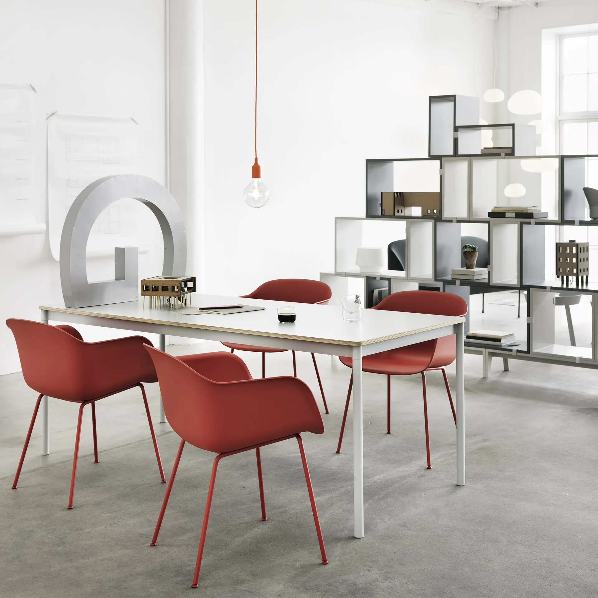 Lámpara colgante E27, White, led Muuto