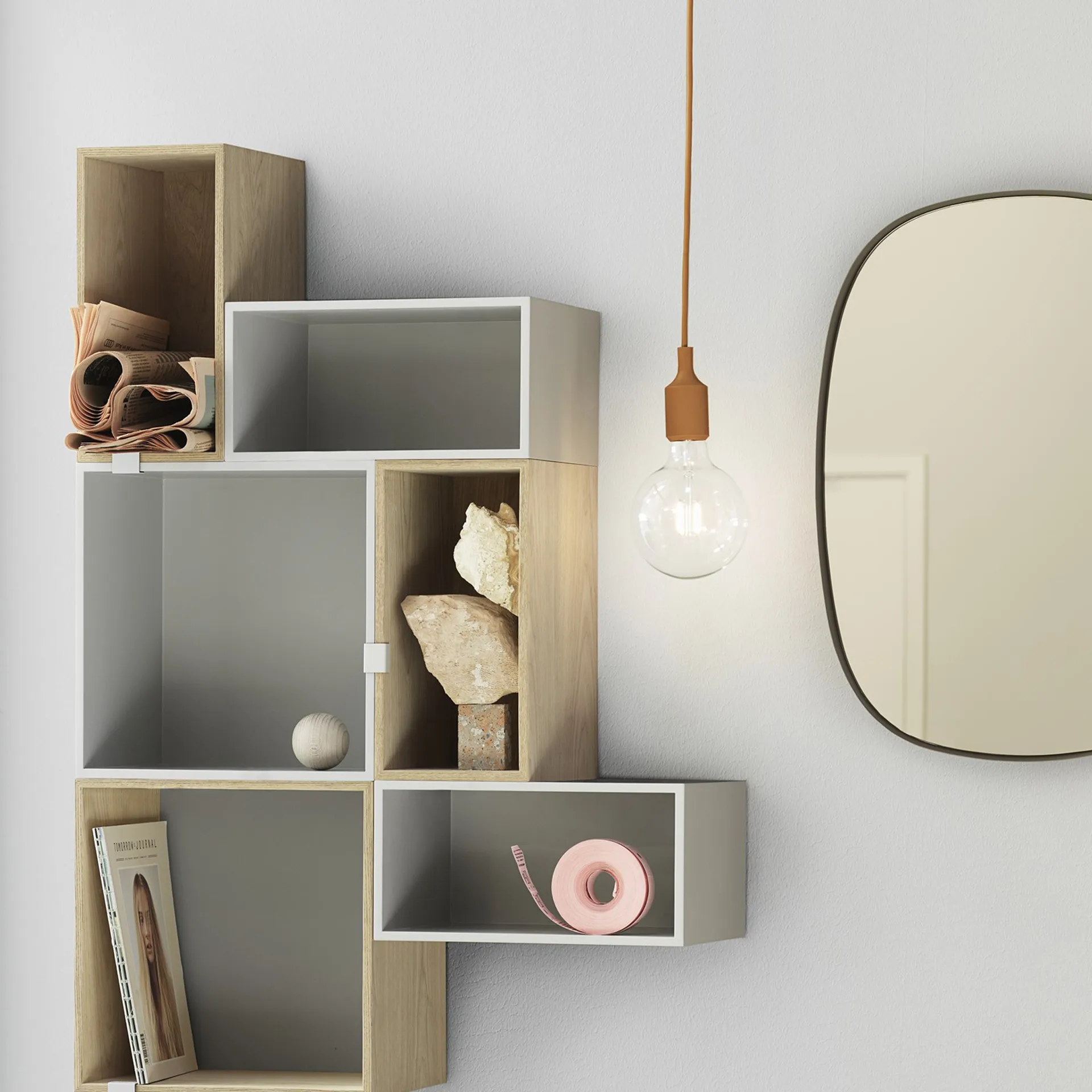 Lámpara colgante E27, White, led Muuto