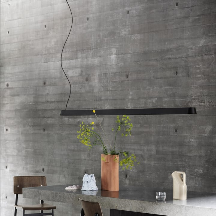 Lámpara colgante Linear - Grey, 169,2 cm - Muuto