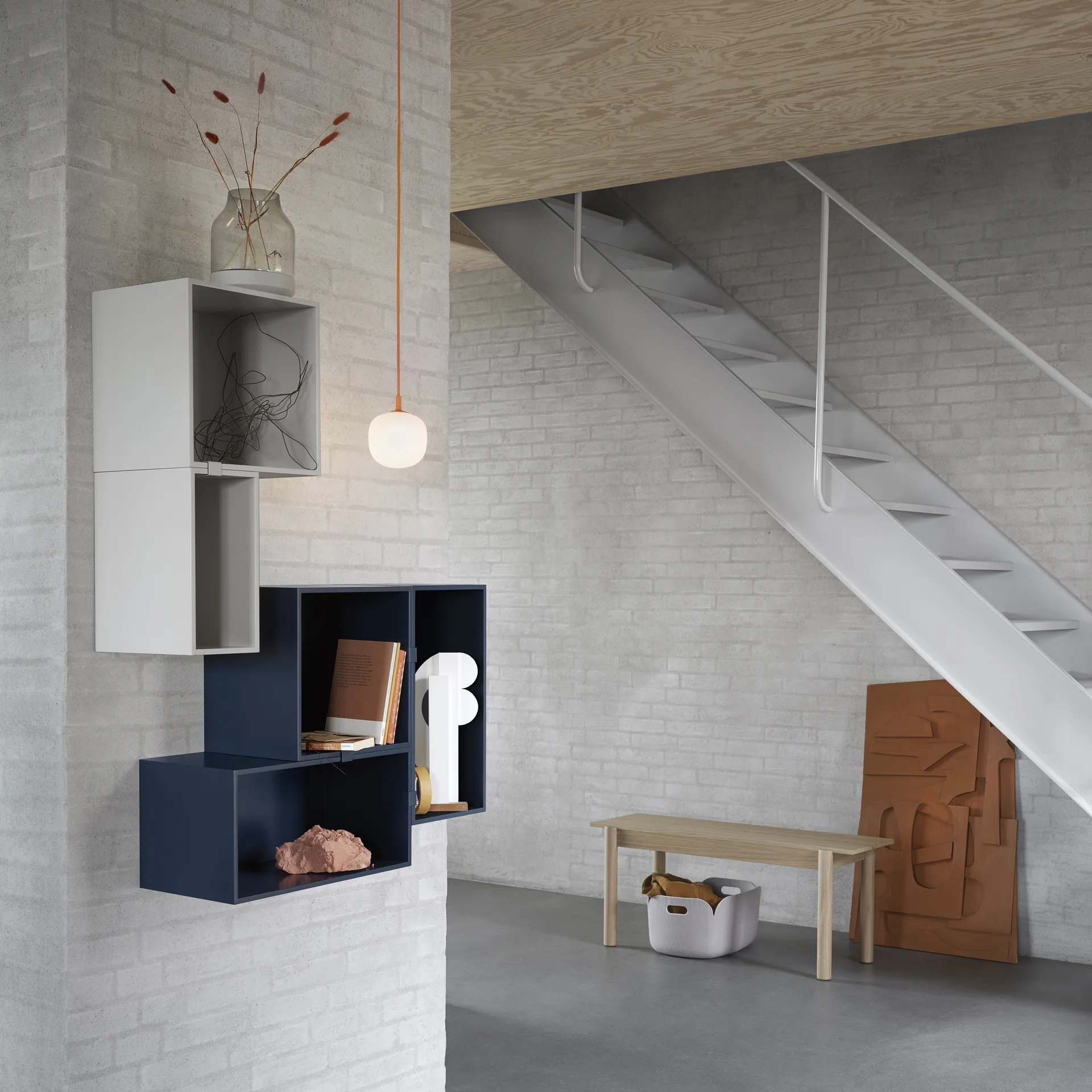 Lámpara colgante Rime Ø12 cm, Orange Muuto