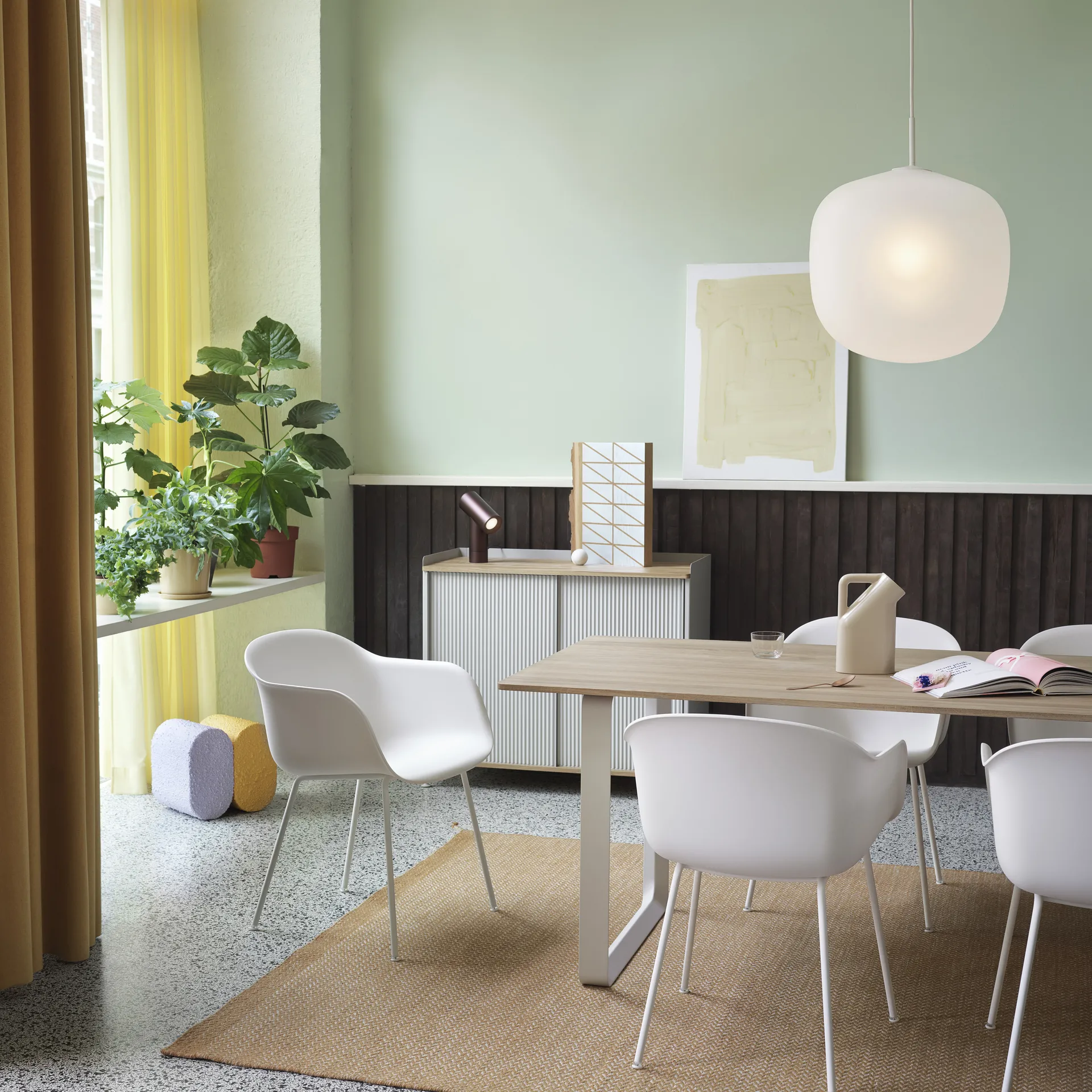 Lámpara colgante Rime Ø45 cm, blanco Muuto