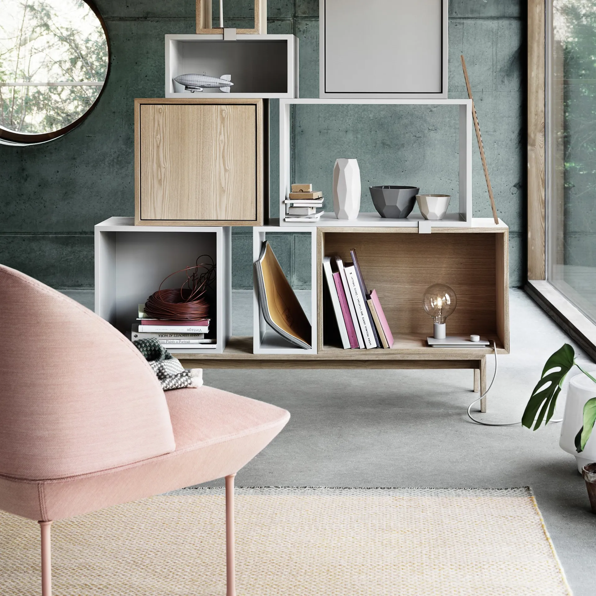 Lámpara de mesa Control, gris Muuto