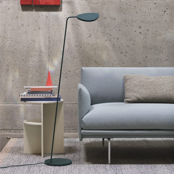 Lámpara de pie Leaf, Dark green Muuto
