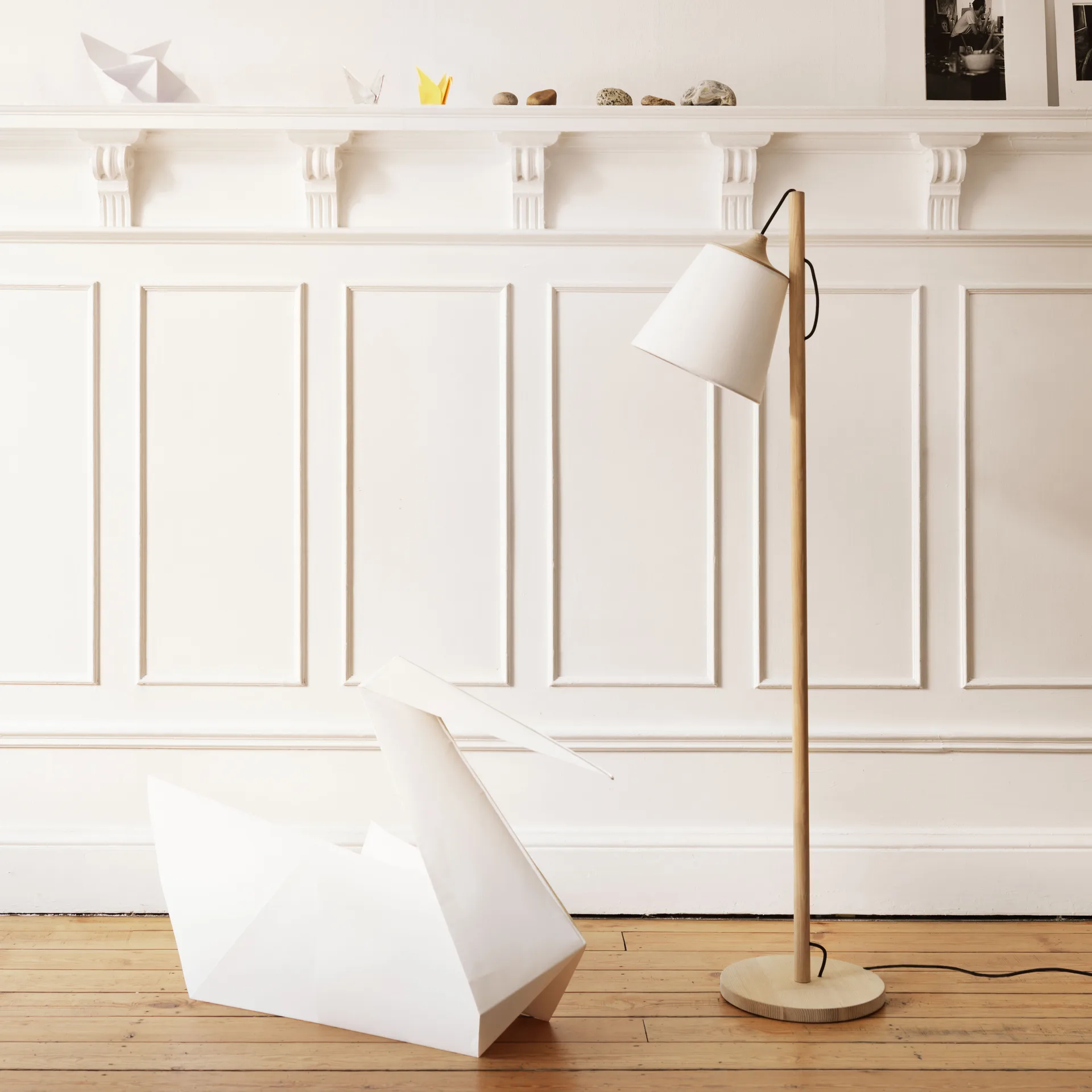 Lámpara de pie Pull, blanco Muuto