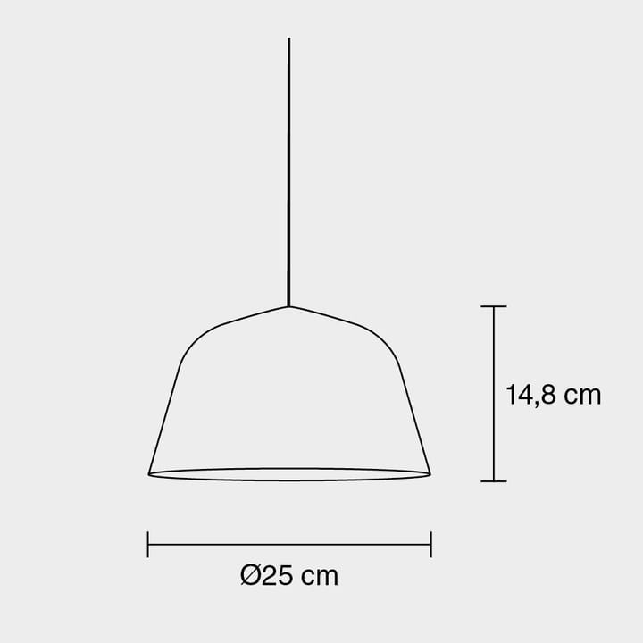 Lámpara de techo Ambit Ø25 cm, blanco Muuto