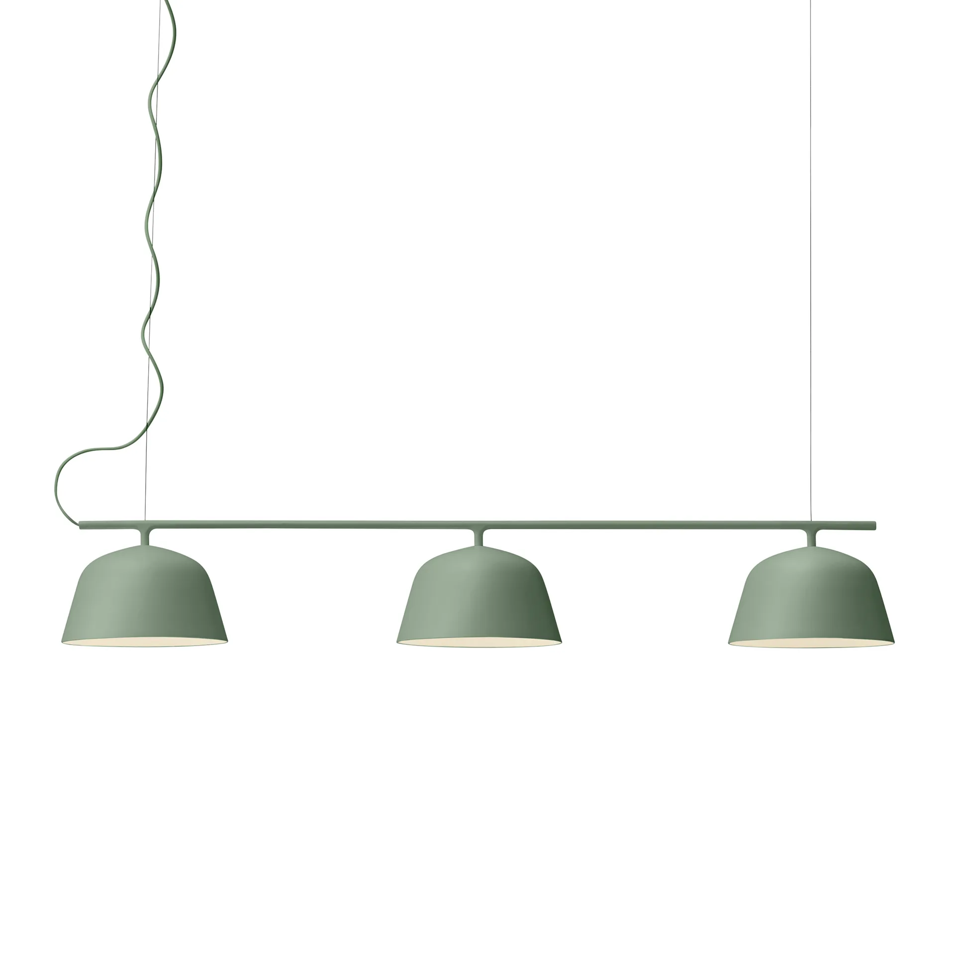 Lámpara de techo Ambit Rail, Dusty green Muuto
