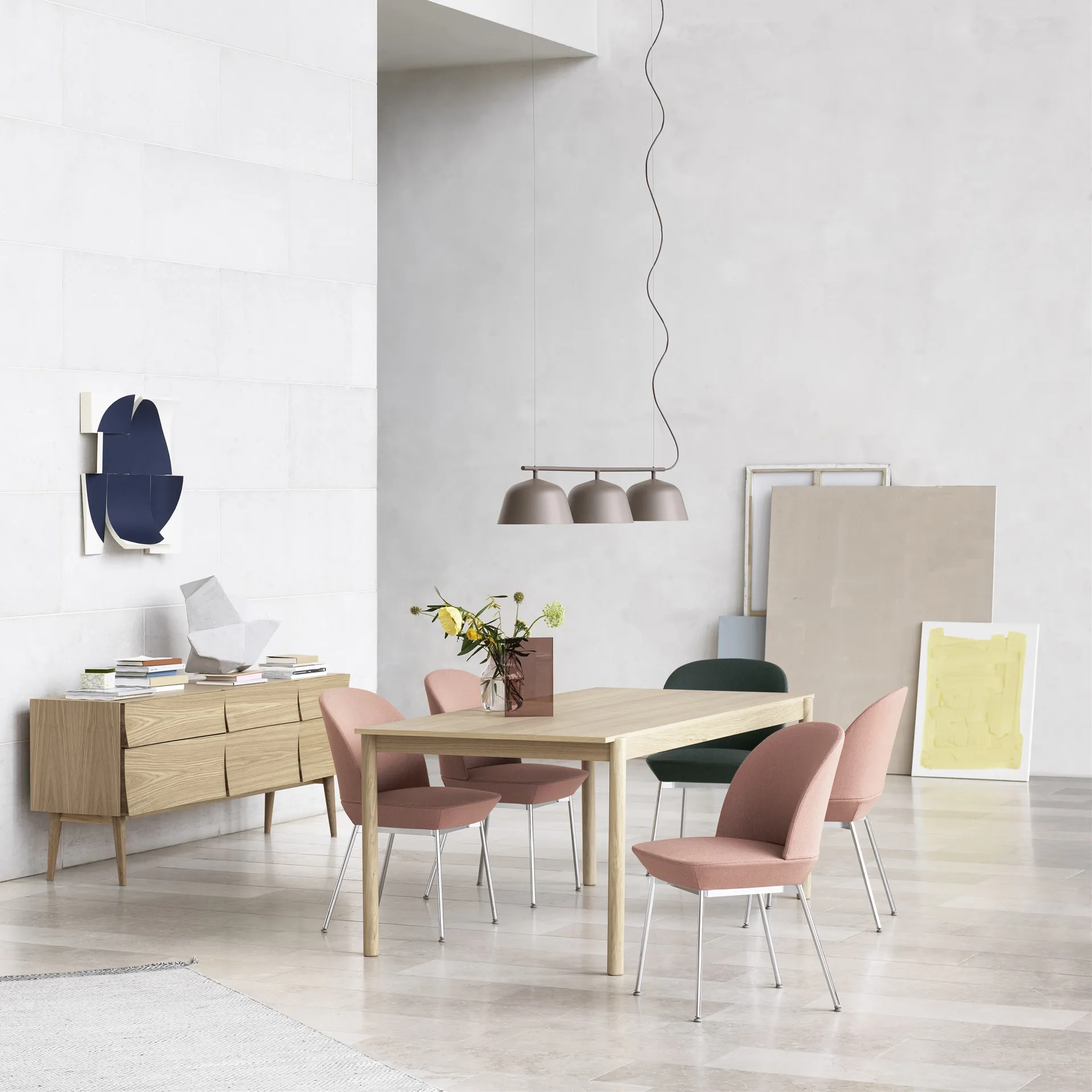 Lámpara de techo Ambit Rail, Taupe Muuto