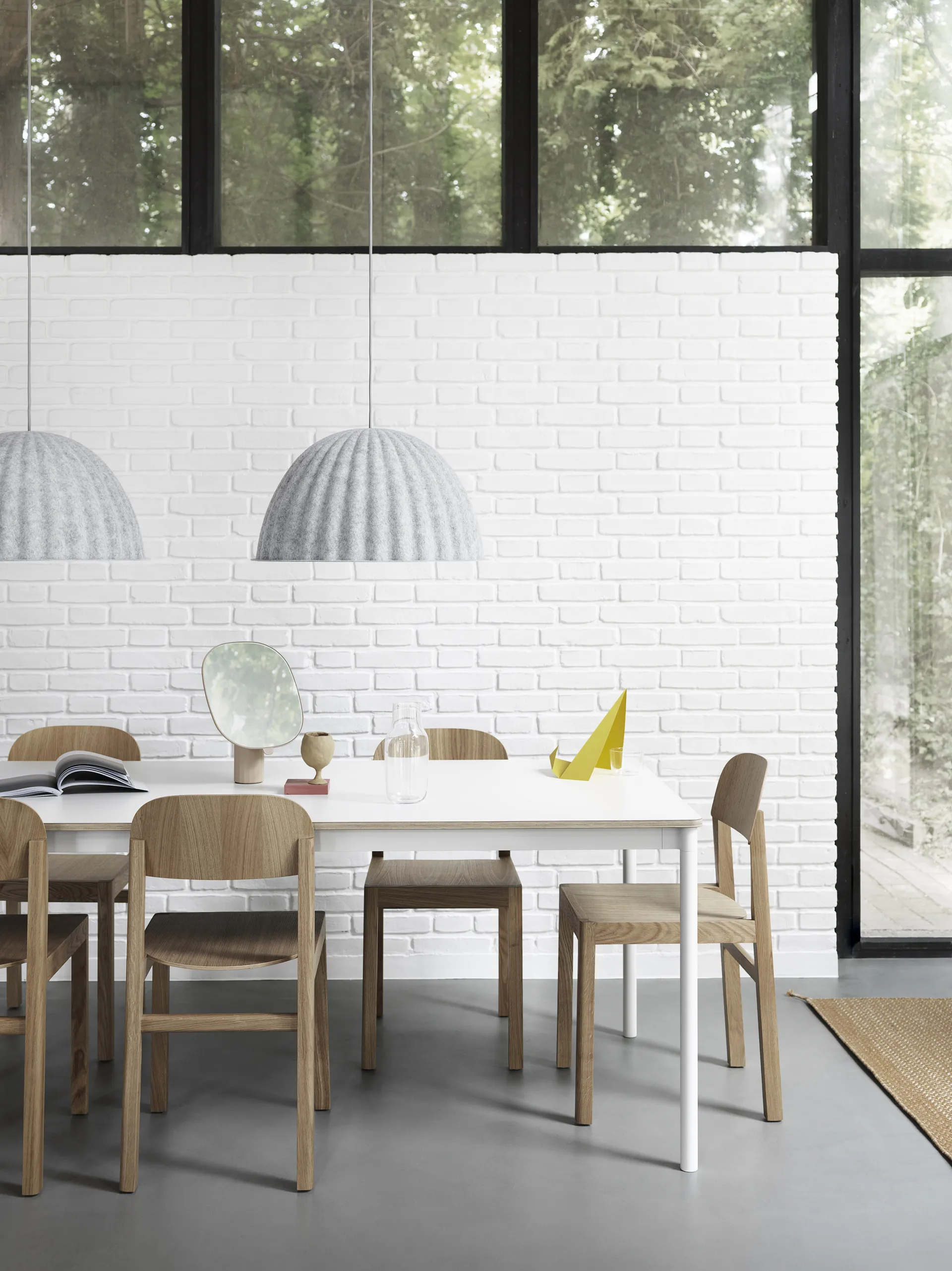 Lámpara de techo Under the bell Ø 55 cm, Dark Green Muuto