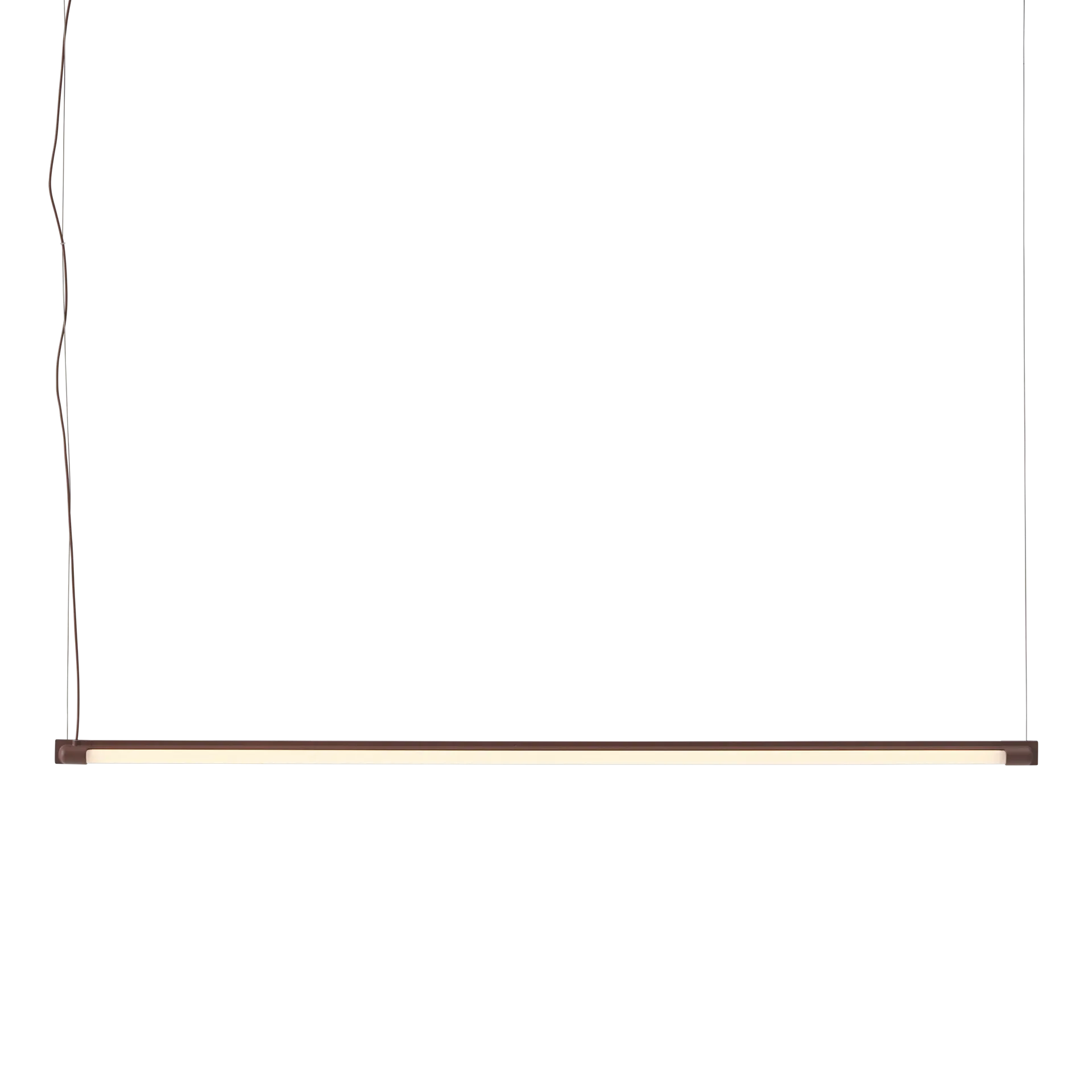 Lámpara Fine Suspension Lamp 120 cm, Deep Red Muuto