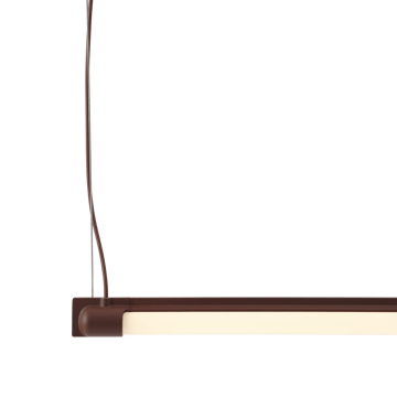 Lámpara Fine Suspension Lamp 120 cm - Deep Red - Muuto