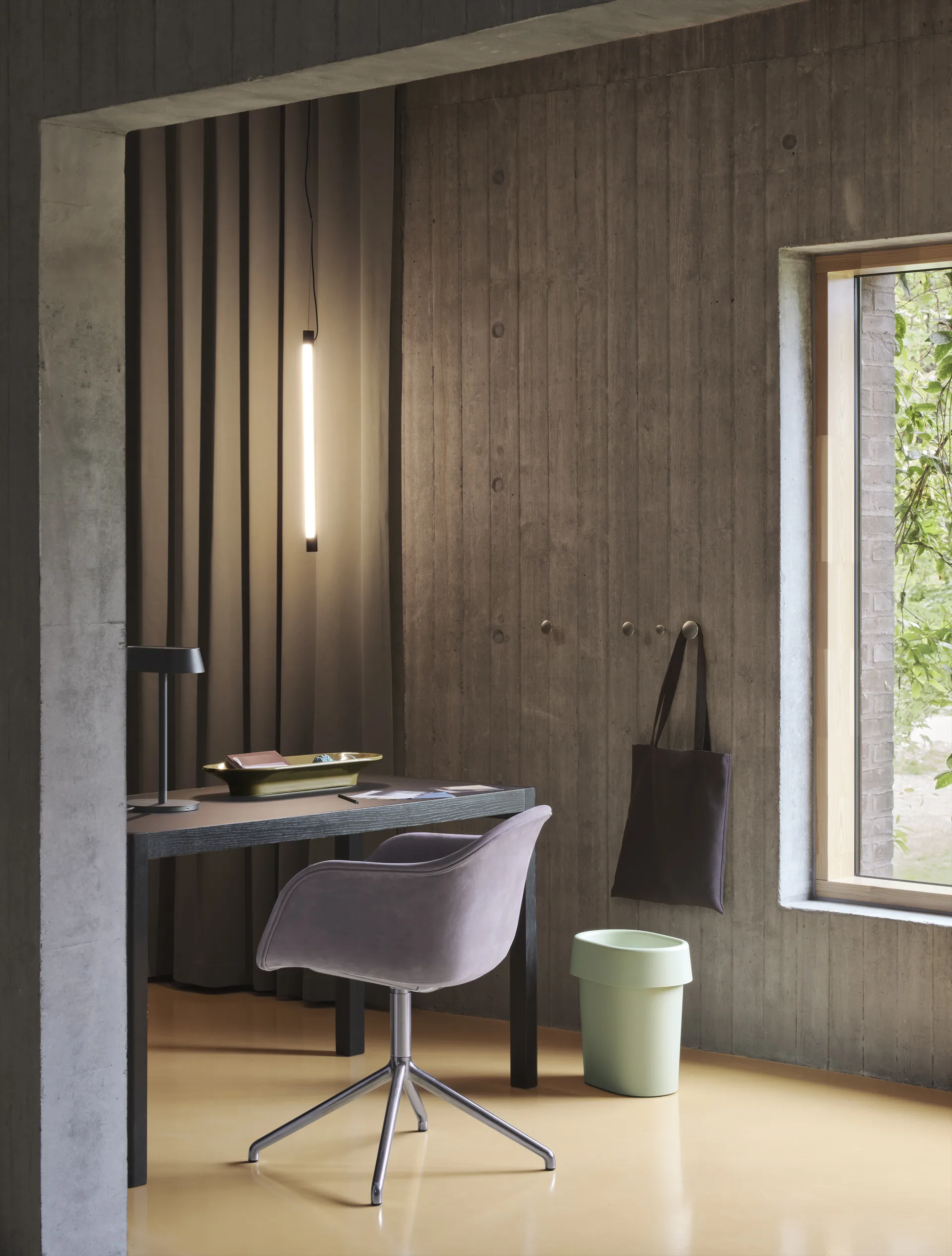 Lámpara Fine Suspension Lamp 60 cm, Black Muuto