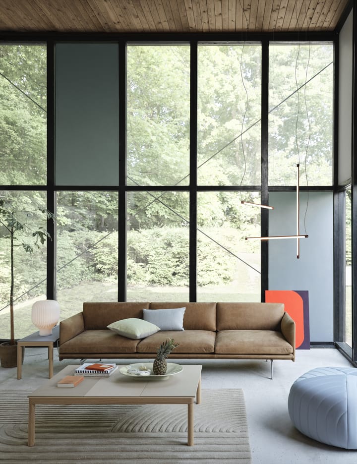 Lámpara Fine Suspension Lamp 90 cm, Deep Red Muuto